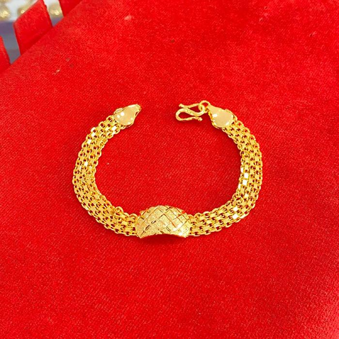 Gelang model plat tikar kembar • Belanja 2 barang gratis 1 • kentia jewelry