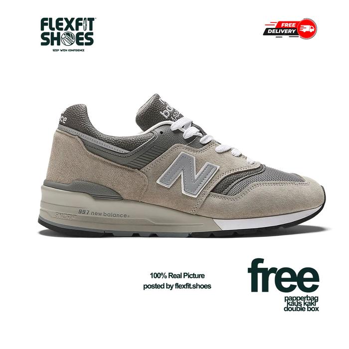 (FLXFT) Sneaker New Balance M997GY Grey Made In USA