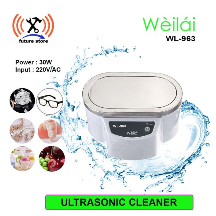 Weilai WL-963 Mesin Ultrasonic Jewelry Glasses Cleaning Ultrasonic Cleaning Machine / Pembersih Kaca
