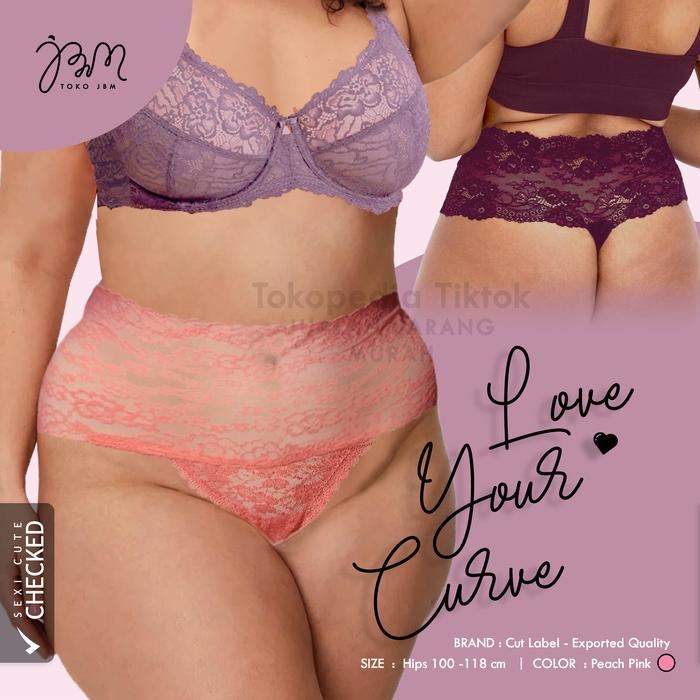 Thong Jumbo / Thong XXL / Thong Lace Jumbo / G String Transparan / G String Besar / Plus Size