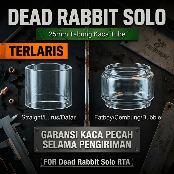 [LAGI VIRAL] Kaca Dead Rabbit Solo Bubble Glass Clear Sparepart Premium
