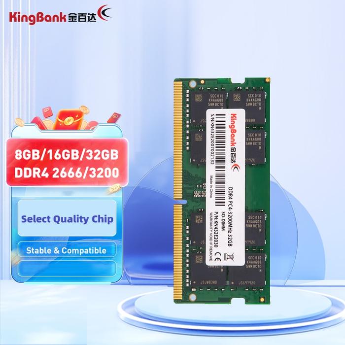 Kirnbank memori Ram DDR4 SODIMM, 4G 8GB 16GB 32GB 2400 2666 3200MHz