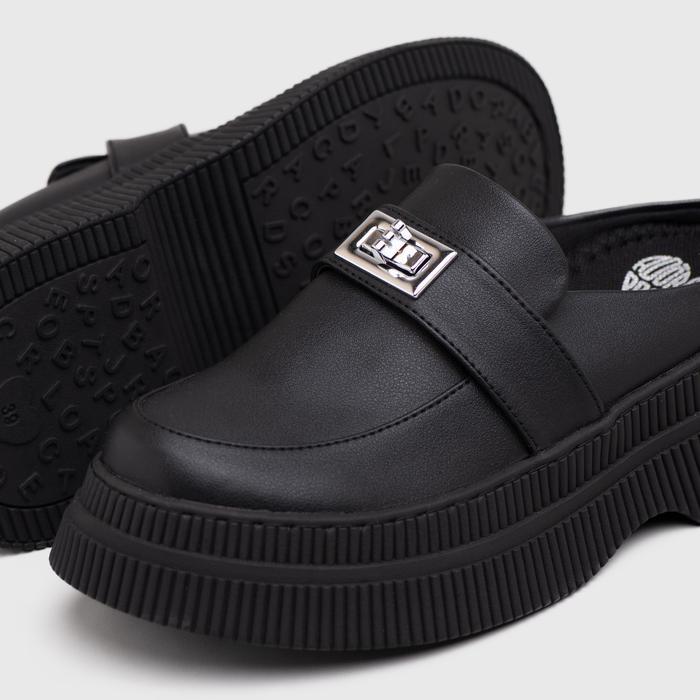 BERMUTU Adorableprojects - Bernadette Mules Black - Sendal Wanita Shoes
