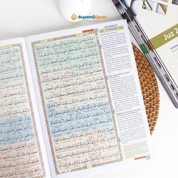 Mushaf Besar Al Quran Per Juz Ukuran A4 Jumbo Tajwid Terjemahan Per Kata Syaamil Quran Terlaris