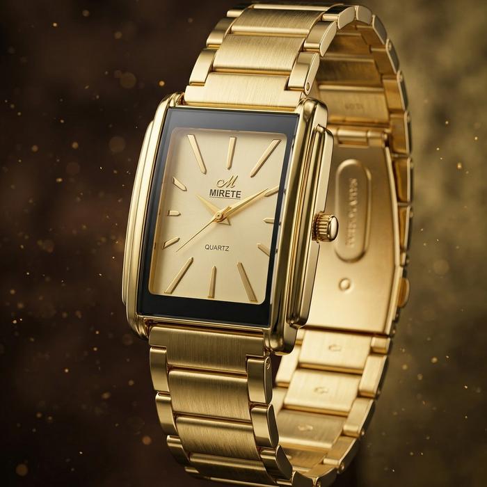 PROMO!!! JAM TANGAN PRIA MERK MIRETE, SUDAH ANTI AIR, BAHAN STAINLESS, MEWAH ELEGANT
