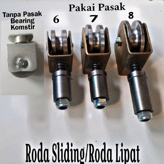 Roda Sliding untuk  pintu gerbang lipat / pagar Lipat
