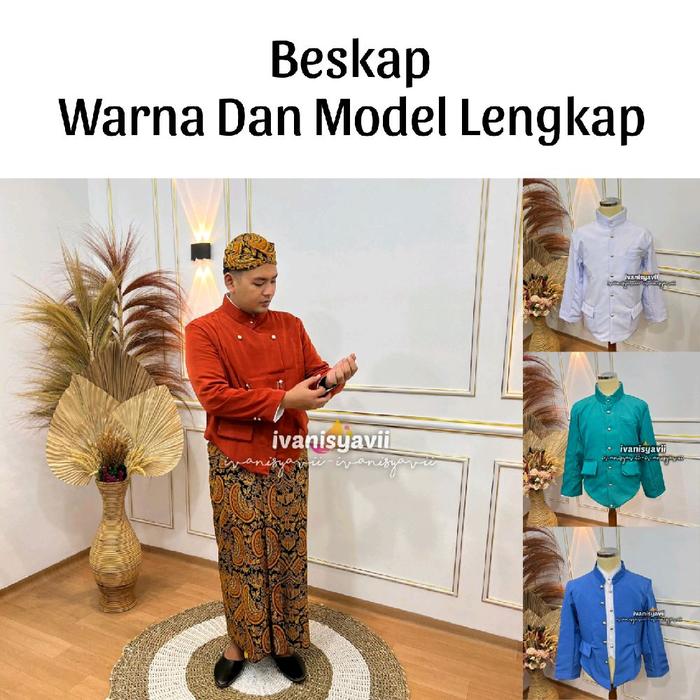 Beskap Jogja / Beskap Solo / Beskap Sunda / Beskap Hewes - Warna Lengkap