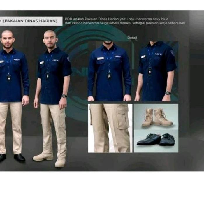 β Celana Net TV Trans TV Celana Cargo Khaki Krem Celana PDH Panjang Kempol β