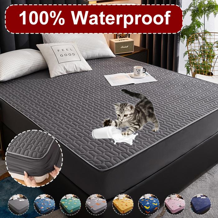 Waterproof Mattress Pad Cover Protector Thicken Fitted Sheet