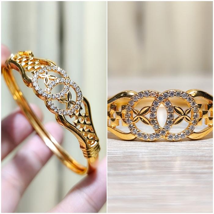 Gelang tangan wanita bangle gelang sultan mewah elegant GL-BG701