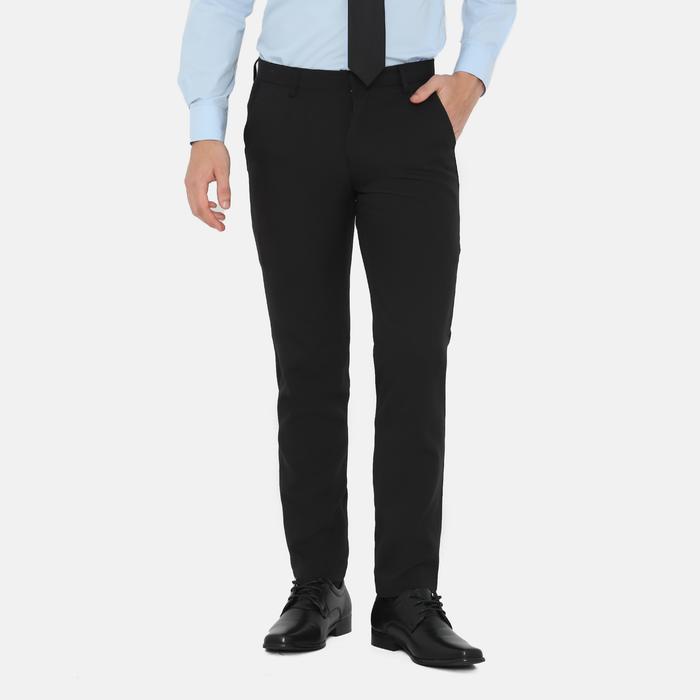 BAROSSO - Washington Slim Fit Long Pants | Celana Panjang Bahan Formal Pria - Hitam / Black