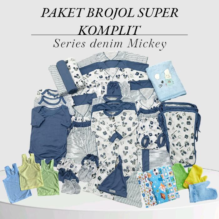 RAJANAPAKETBROJOL paket lahiran lengkap terkomplit baju celana bayi baru lahir new born cewek cowok