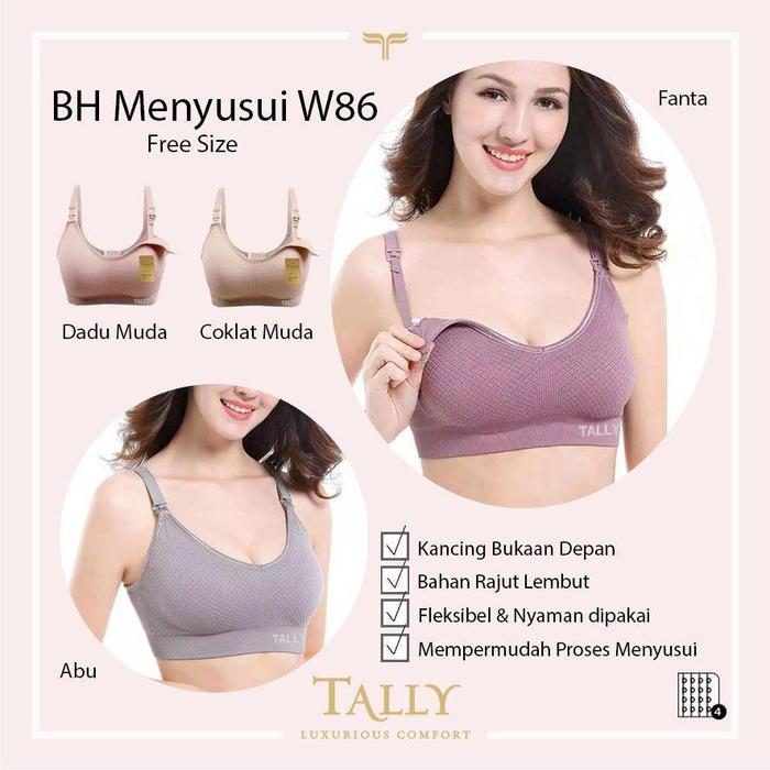 ANSRI 48 ID BH BRA MENYUSUI TALLY W86 - BH menyusui W86 tally....Bahan rajut premium nyaman dipakai