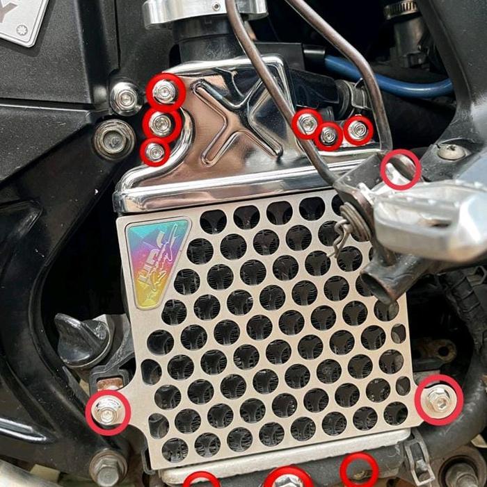 Sale Baut Set Radiator Cover Variasi Vario 125/150/160 Pcx Stainless 2Kunci Heng Ori (13Pcs)