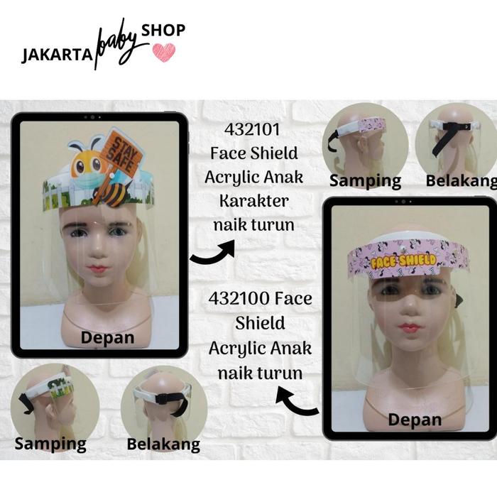 FACE SHIELD ANAK / FACE SHIELD BAYI / FACE SHIELD AKRILIK/432100/432101