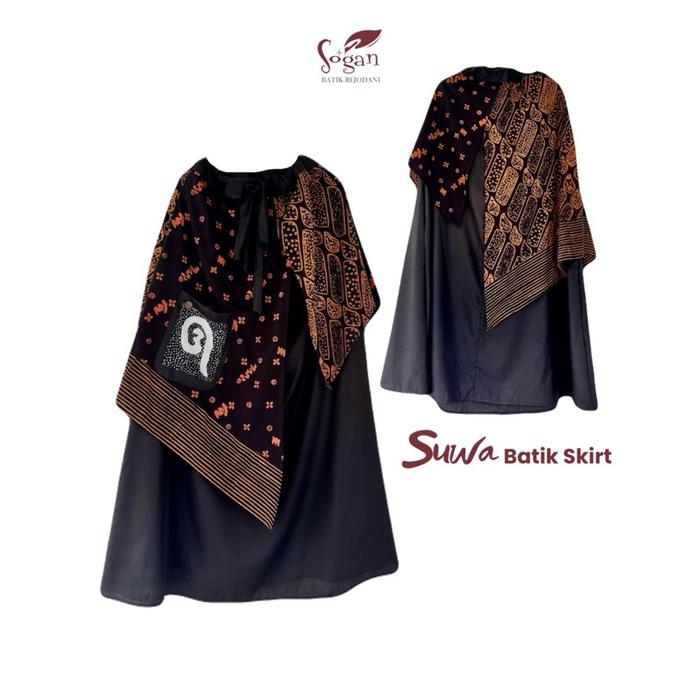 Sogan Batik Rejodani Suwa Batik Skirt - Rok Batik Unik Etnik Desain Eksklusif Kualitas Terbaik Terin