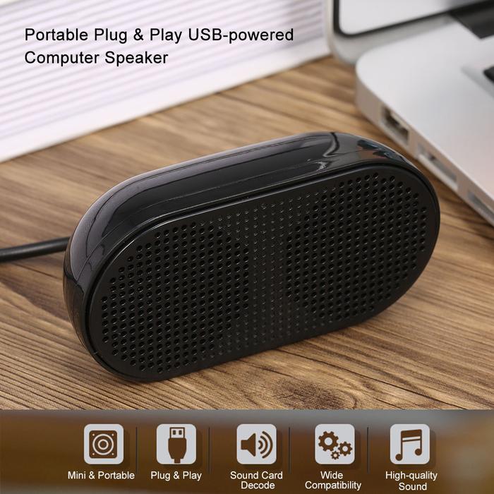 HK-5002 Computer Speaker USB Speaker Plug & Play Portable USB-powered
