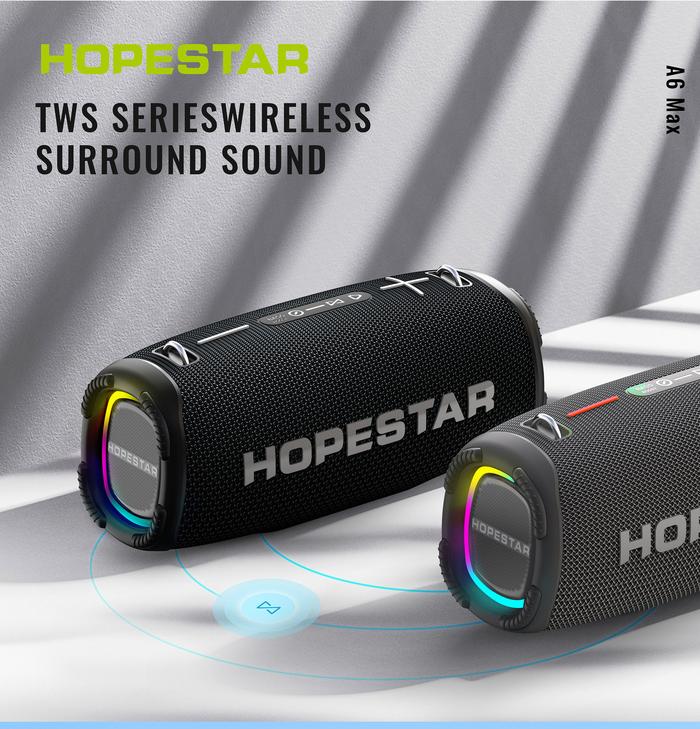 HOPESTAR 80Wcaixa De Som TWS Speaker Bluetooth Nirkabel Bass Speaker