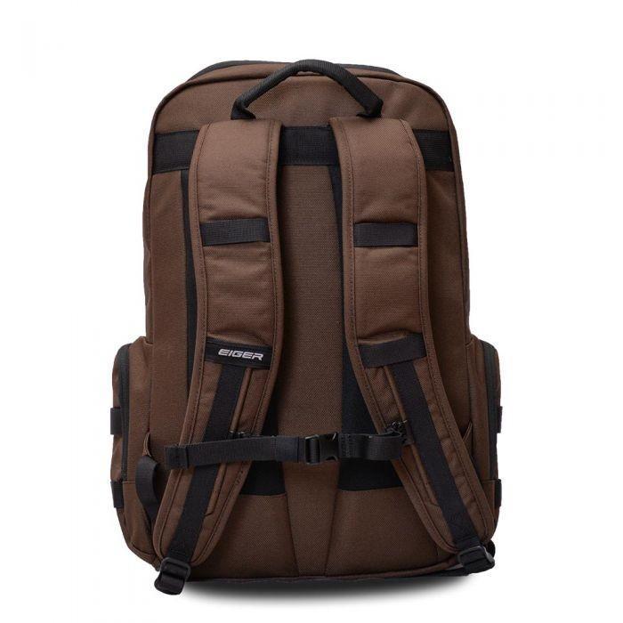 Tas Ransel Eiger Riding Strike 1.1 Laptop Backpack 23L Brown 2596 Original Traveling Working