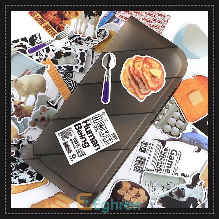 ✨EGSticker Random/Stiker Lucu/Sticker Tumbler/Stiker Estetik/Stiker Case/Stiker Anti Air/Hitam Putih
