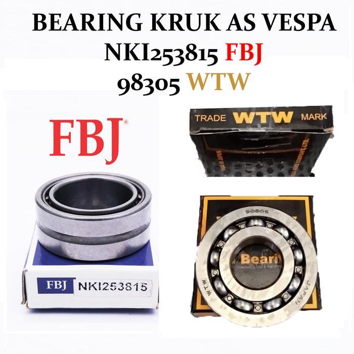 BUNDLE BEARING VESPA 5 PCS NKI253815 FBJ & 5 PCS 98305 WTW