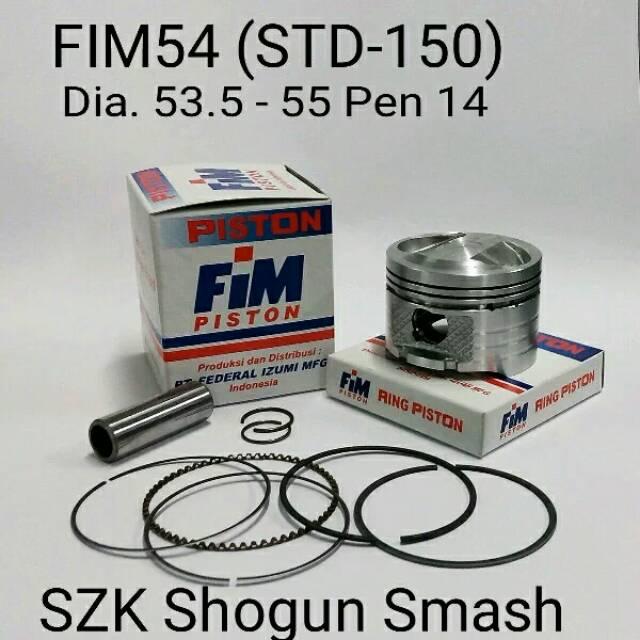 PISTON SET FIM 54 SHOGUN SMASH STD 50 100 150 200 SEHER IZUMI 53,5 54 54,5 55 55,5