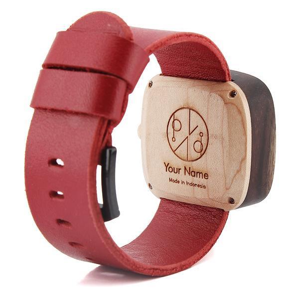 Grafir / Engraving Ukir Nama Aksesoris Jam Tangan Kayu Watch Termurah