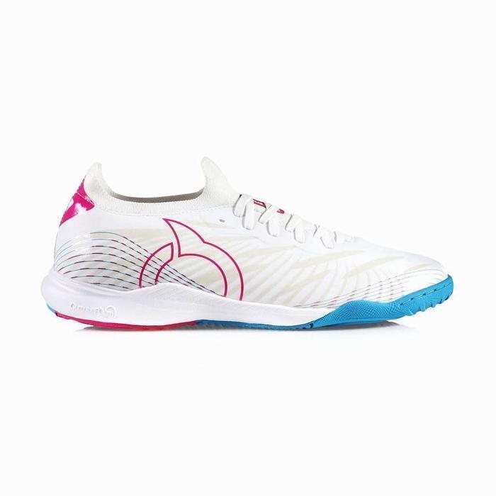 PROMO SPESIAL SEPATU FUTSAL ORTUSEIGHT CATALYST LIBERTE V2 IN WHITE ULTRA CYAN