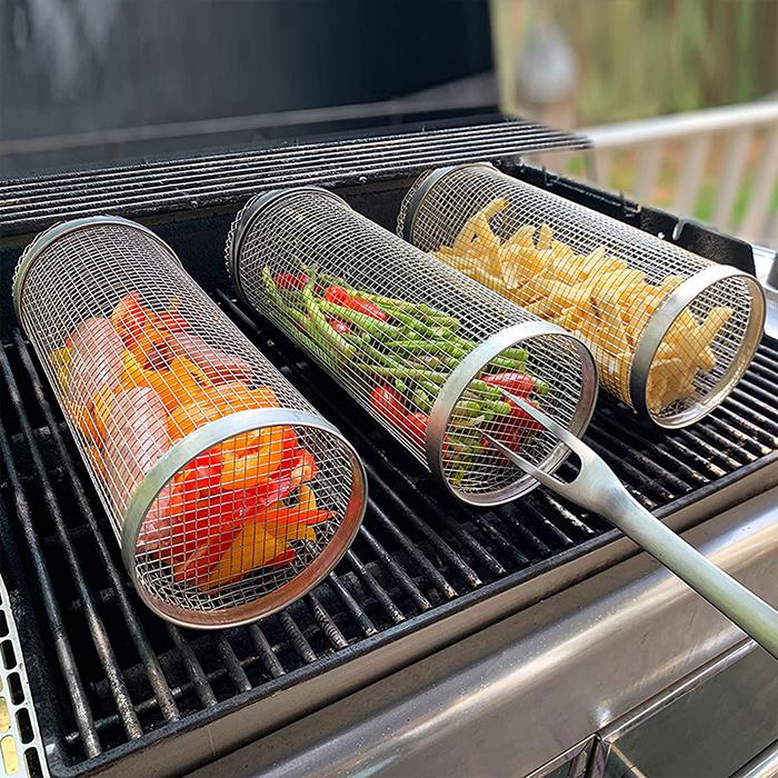 Rotisserie Basket Grill Roaster Drum Chili Roaster Drum Oven Basket