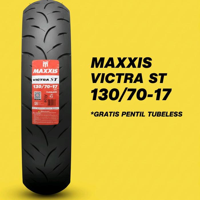 Maxxis Victra ST 130/70-17 Ban Motor Tubeless Gratis Pentil Tubeless Kualitas Terbaik Motorcycle