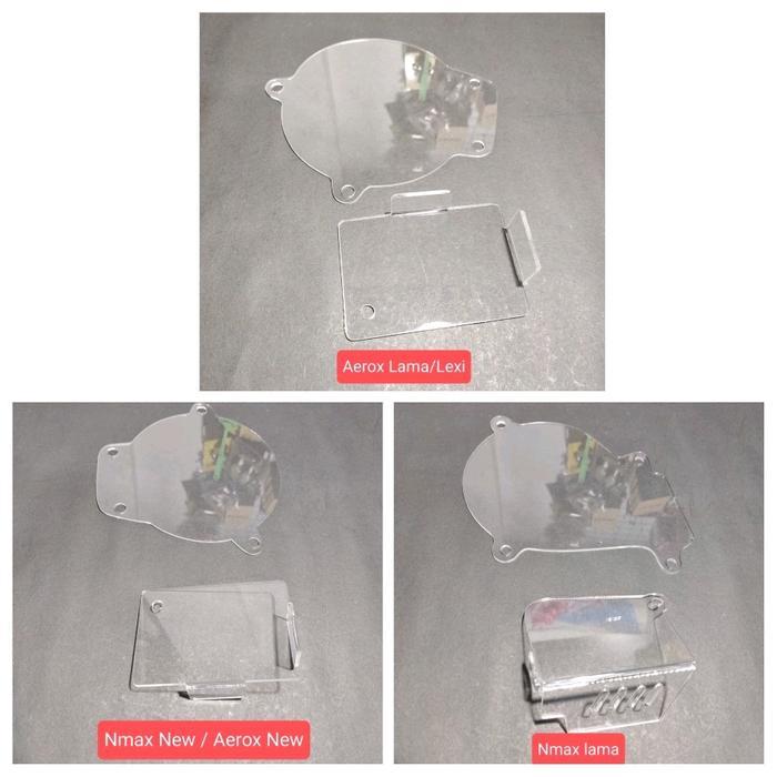 COVER CVT AKRILIK AEROX NEW AEROX 155 LAMA LEXI COVER CVT NMAX NEW CVT NMAX - Bening, Nmax Lama