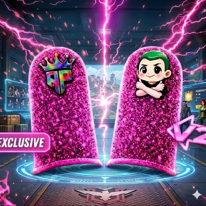 Sarung Jempol Gaming p4 Reffectiv Aksesoris Game Free Fire-Mobile Legends Bahan Baru Kualitas 100% T