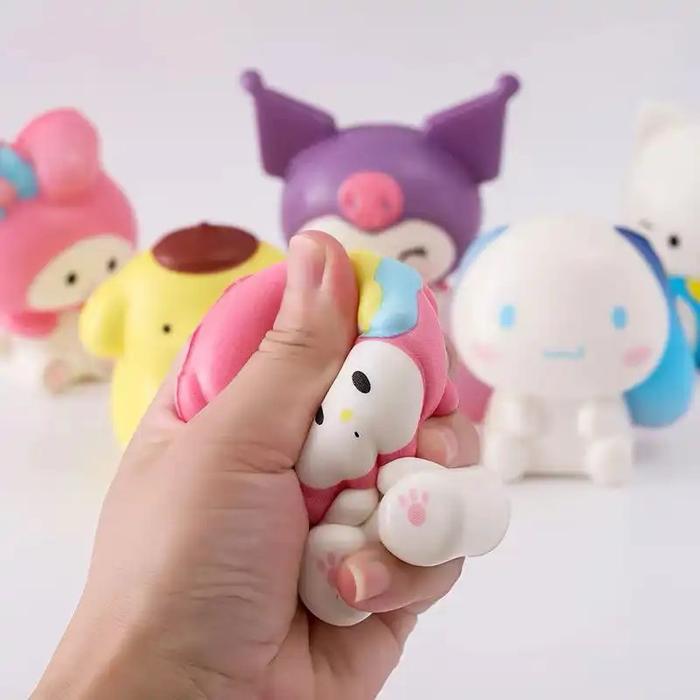 Sakha- 1PCS Gantungan kunci squishy Sanrio squishy Sanrio| mainan anak gantungan