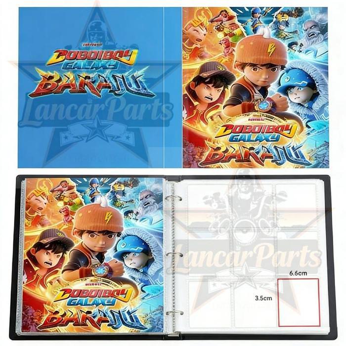 Boboiboy Galaxy Album Kartu 240/432PCS PVC Album Kartu BoBoiBoy Galaxy Baraju Penyimpanan Kartu Card