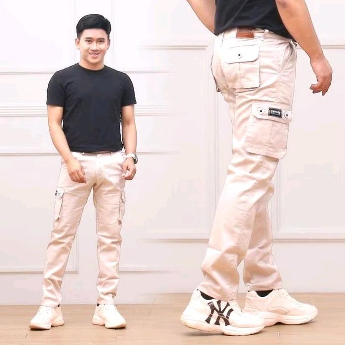 Celana Cargo Panjang pants cowok Nyaman Tebal Distro Pria Chino Casual celana tactical kitanica pria