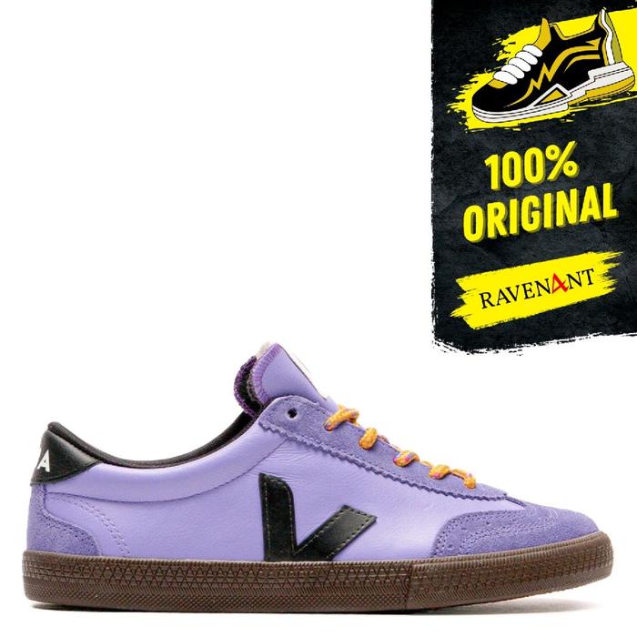 VEJA Volley O.T. Leather Joker Black Eagle - Sepatu Sneakers Wanita