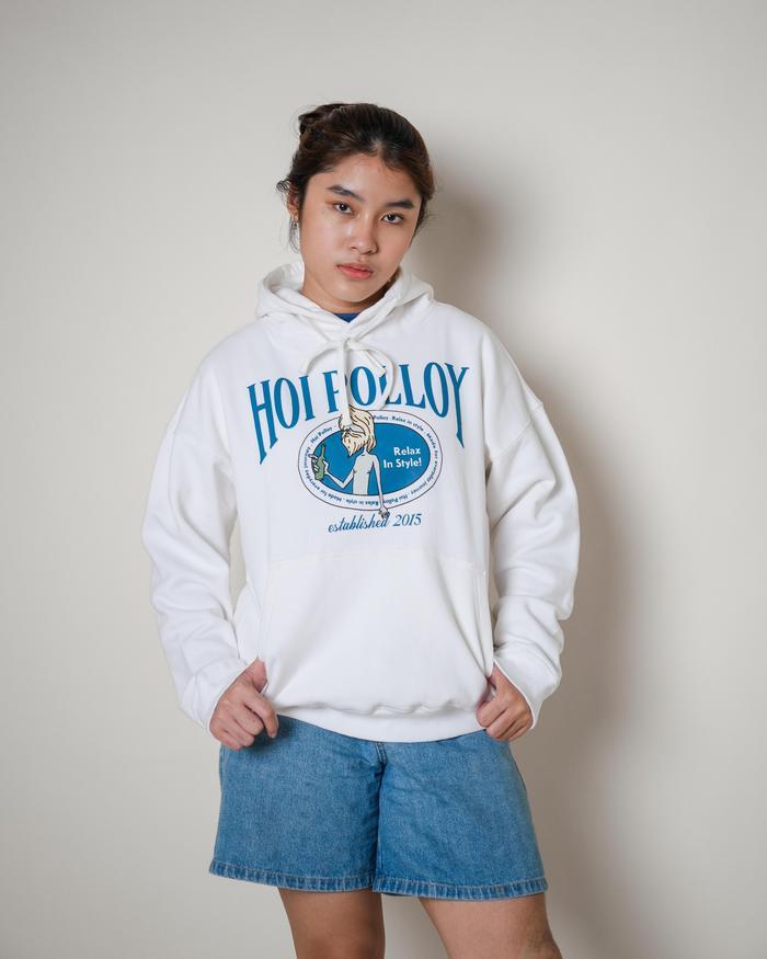 Hoi Polloy - Hoodie - Relax In Style (White)