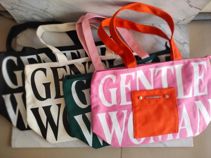 Gentlewoman painted wall tote bag/tas tote gentlewxman painted wall
