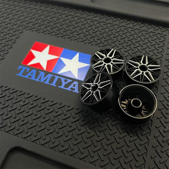 4 Buah Roda Tamiya Aluminium Asli CNC 95578 95579 Hub Roda Diameter