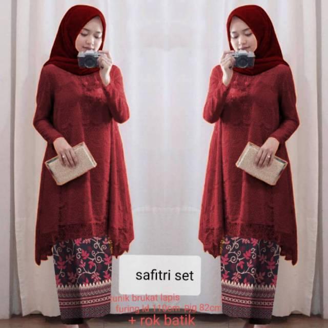 OZ Set Kebaya SAFITRI gamis maxi AAA