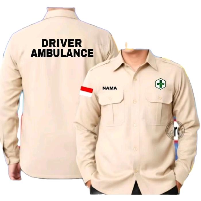 Kemeja driver ambulance baju driver ambulance seragam driver ambulance Pdh driver ambulance kemeja k