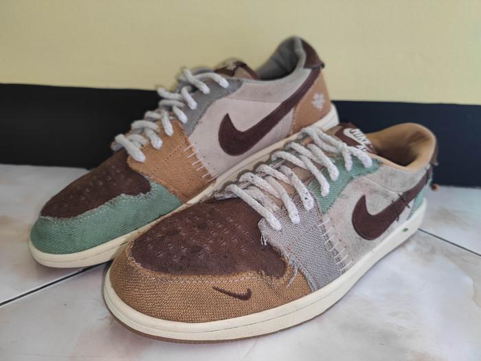 AJ1 Low Voodoo Zion, Size 47.5/31cm China, Kondisi 75% butuh dilaundry