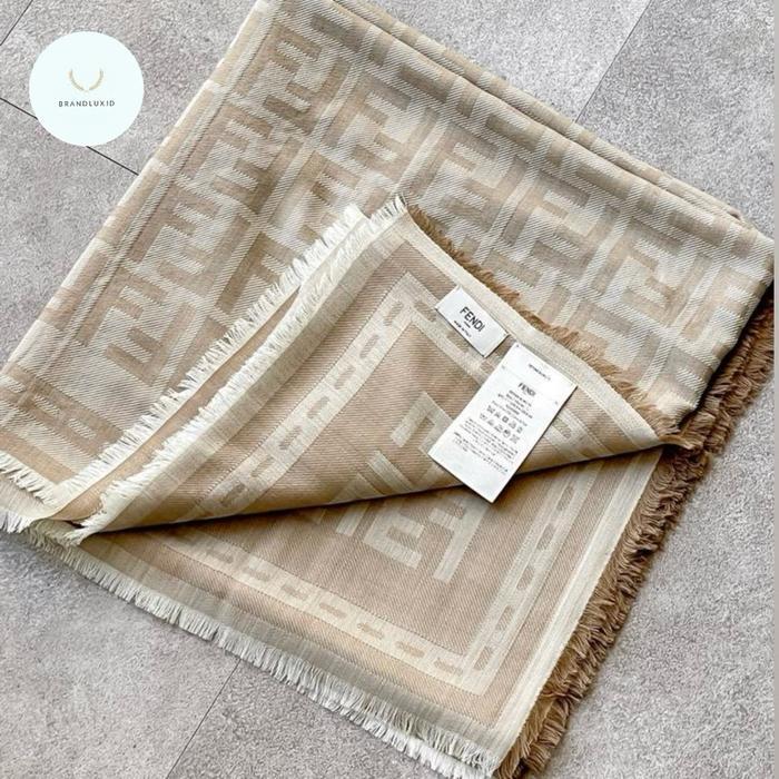Fendi FF Scarf 135 x 135cm Dove