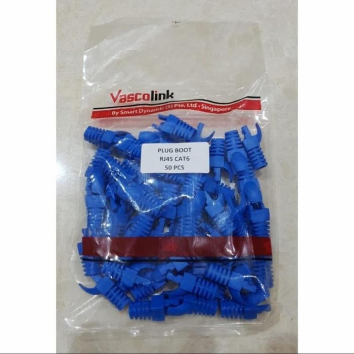 plugboot cat6 isi 50 per pack plug boot cat 6 vascolink