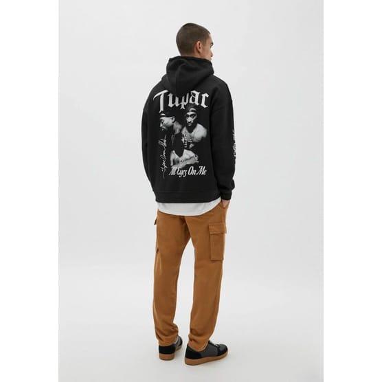 Jaket Hoodie Pull And Bear Tupac Motip Pullprint Bahan Tebal Gramasi 280 / Jaket Sweater Hoodie Tupa