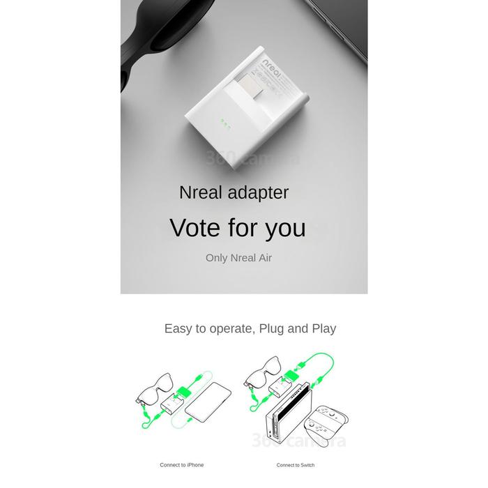 Nreal Adapter Compatible With iPhone For Nreal Air Giant Screen