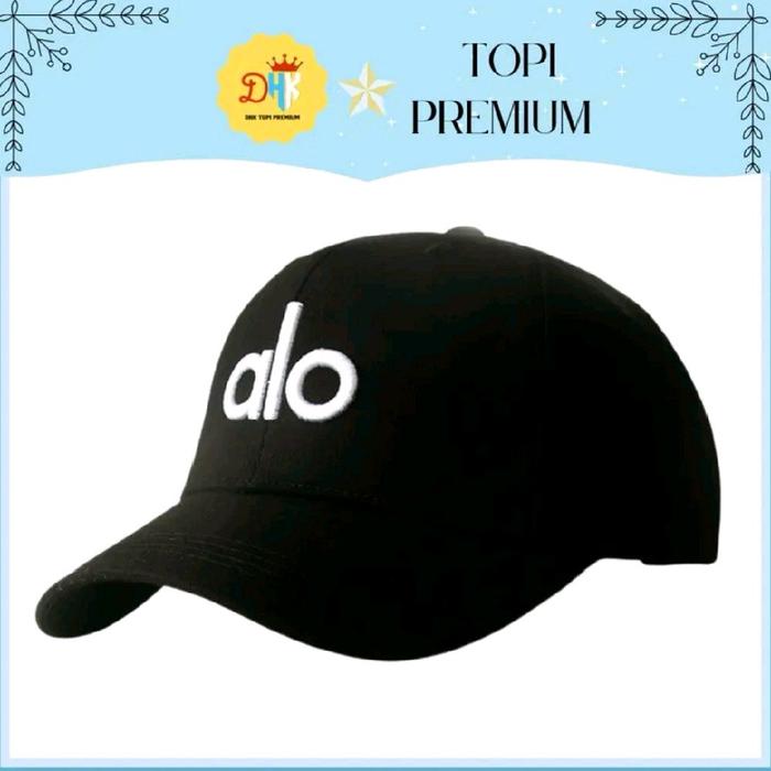 Topi Baseball Motif Huruf Alo Terbaru Pria Wanita Dewasa bahan Asli Drill Katun Premium topi olahrag