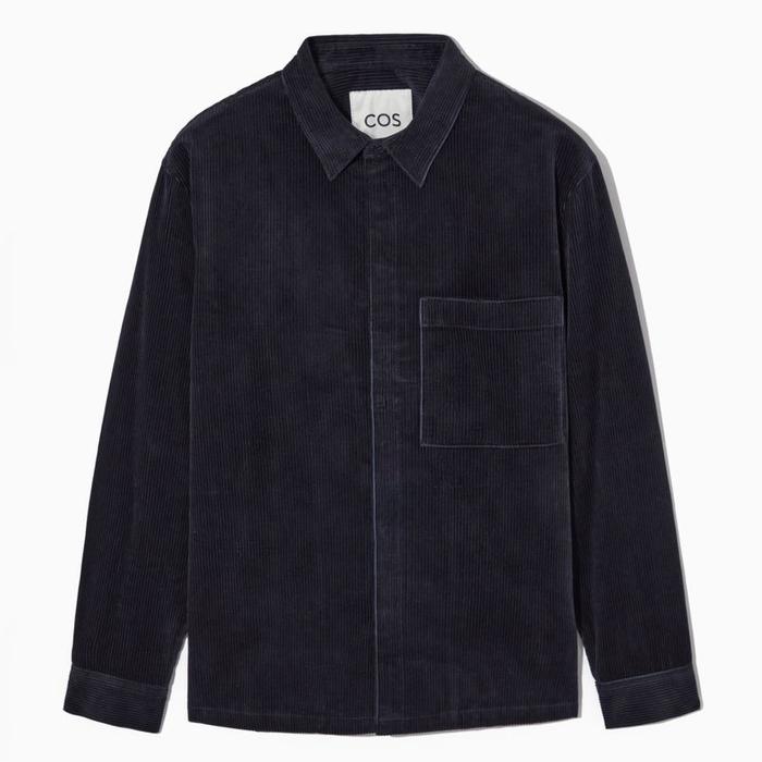 Brand New - COS - Utility Style Corduroy Overshirt - Black - Size M fit L