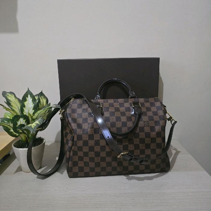 Louis vuitton speedy ban.nm 30 damier 2016 kelengkapan dustbag,box,receipt,gembok
