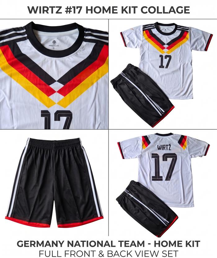Kaos Olahraga Jersey Germany Jerman Home 2026 Anak Baju Sablon Nama Nomor Piala Dunia 2026 Bahan dry